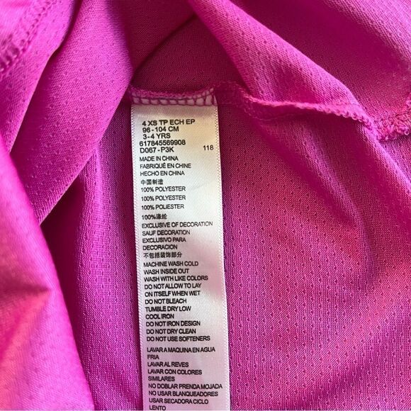 Girls Nike The Nike Tee Dri Fit Short Sleeve Purple ' Just Do It ' Shirt XS 4 - Picture 5 of 7